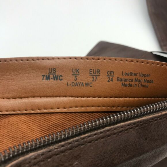 Franco Sarto Womens Daya Riding Boots Brown Leather Pointed Toe Zip 7M WC - Picture 8 of 10